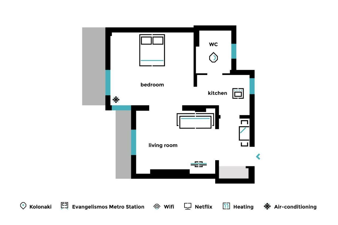 Superb 1Bd Apartment In The Heart Of Kolonaki By Upstreet Athen Exterior foto